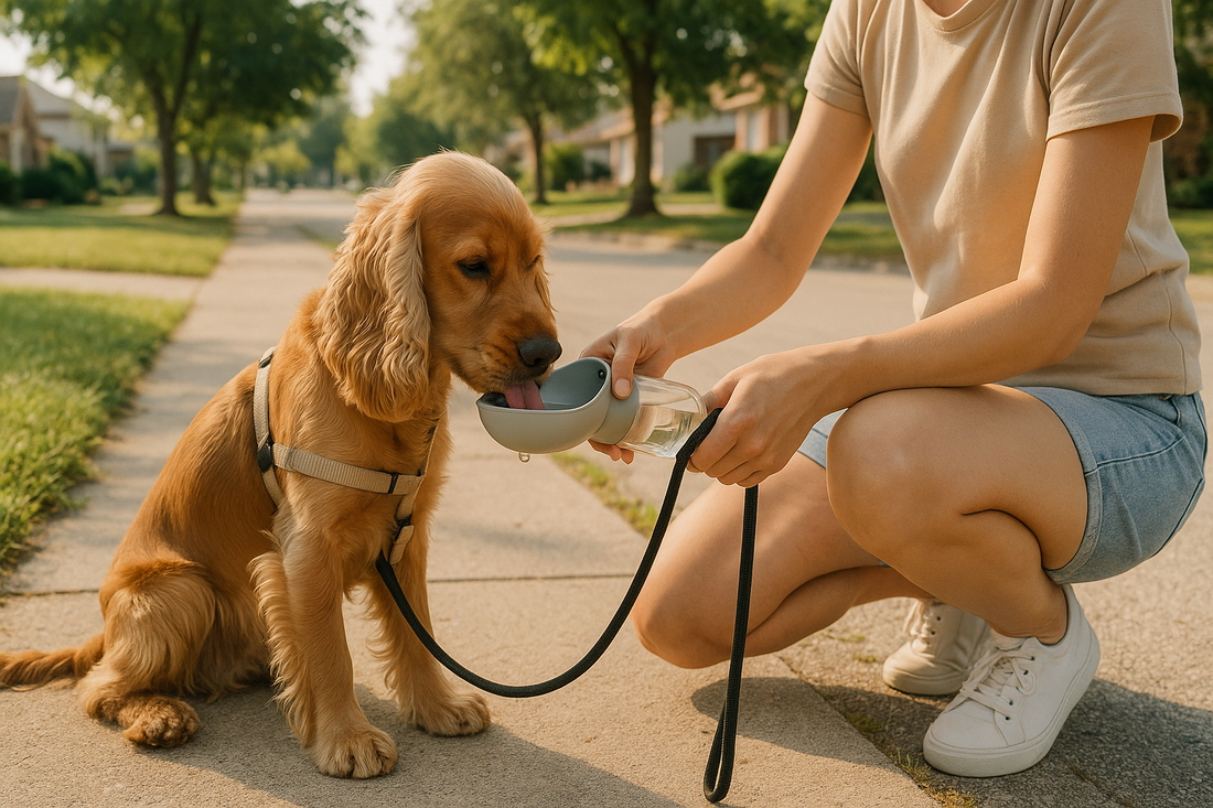 what to pack for a summer dog walk in hot weather cover image