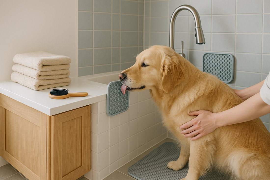 how to make grooming and bath time less stressful for dogs cover image