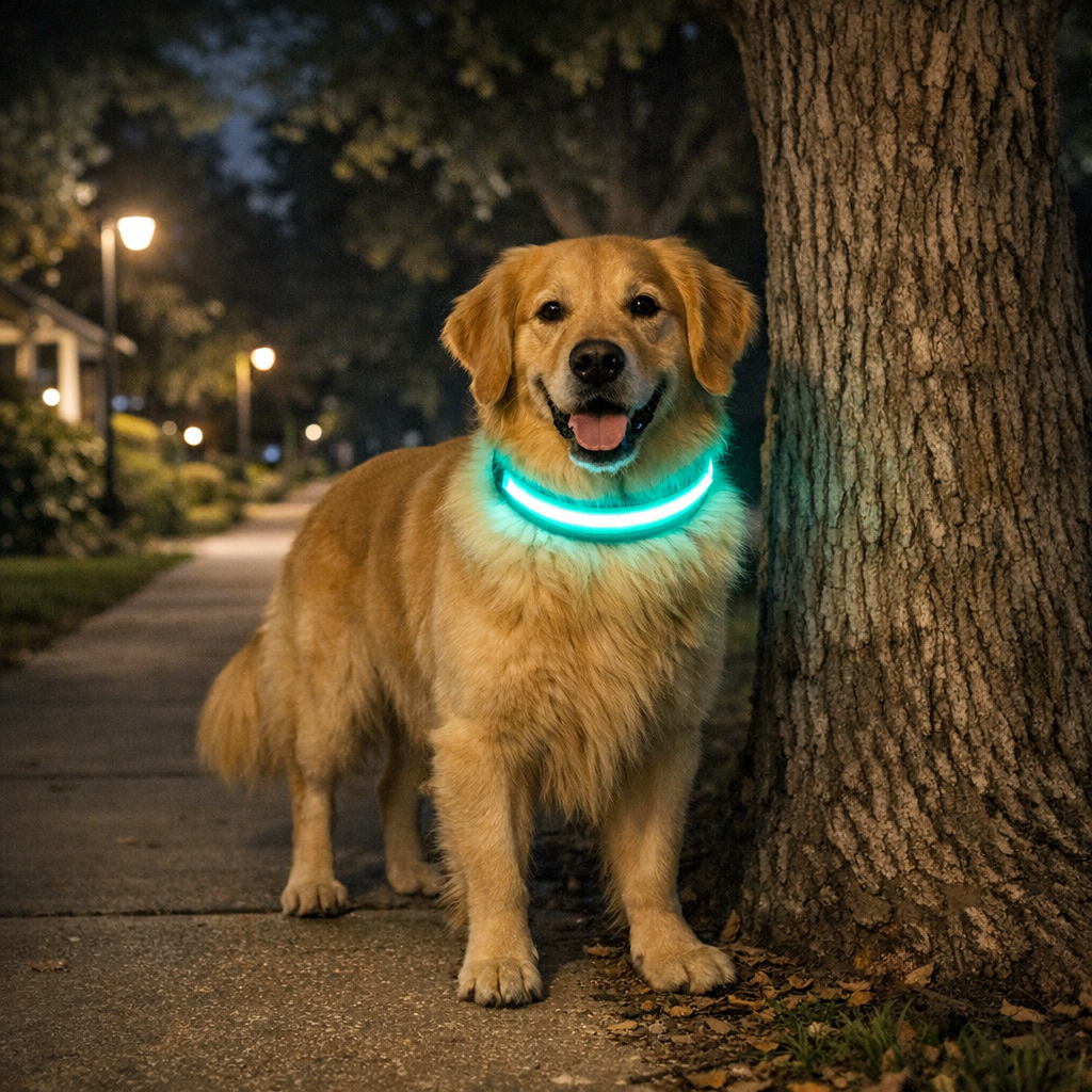 why every dog needs a led collar for night walks cover image