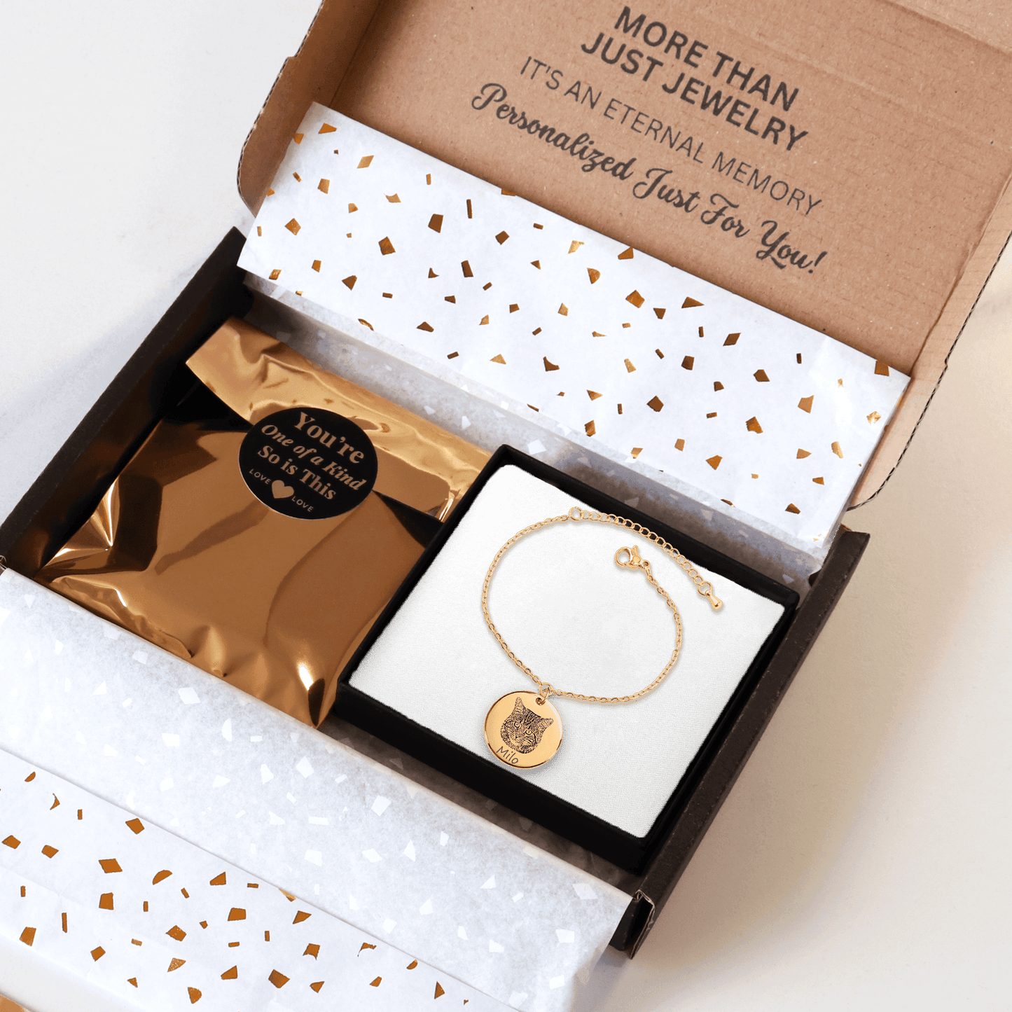 Personalized Cat Portrait Bracelet