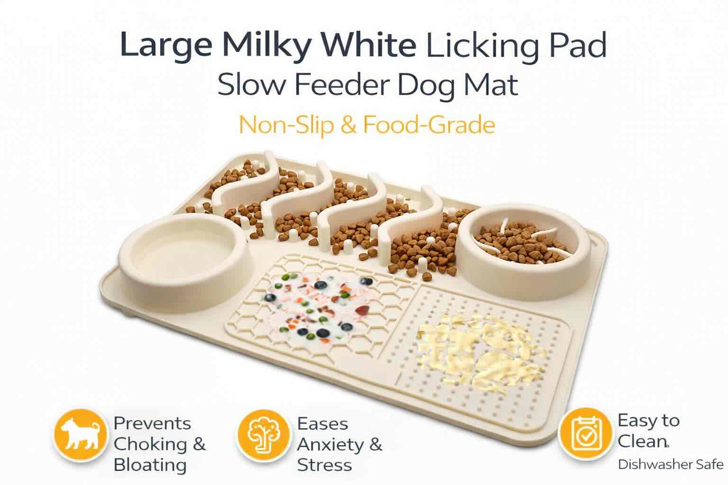 Dog Lick Mat Slow Feeder – Reduce Anxiety & Improve Digestion