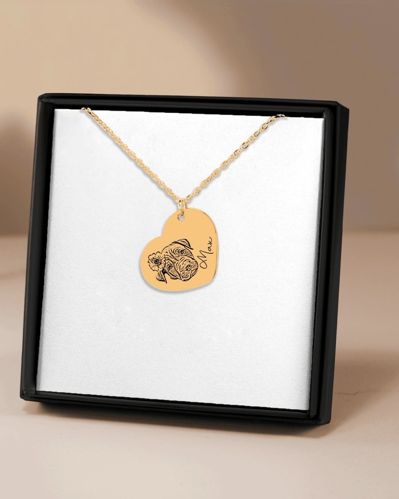 Memorial pet keepsake jewelry gift in soft natural light