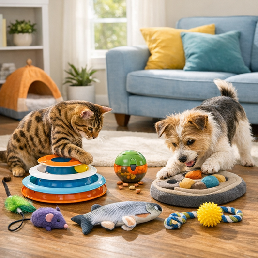 best indoor toys for bored pets cover image