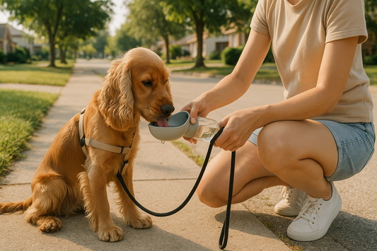 what to pack for a summer dog walk in hot weather cover image
