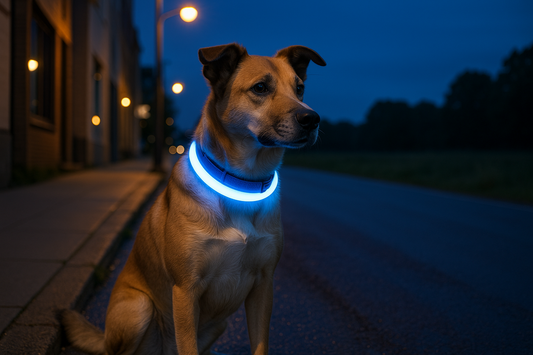 how to choose an led collar for a thick coated dog cover image