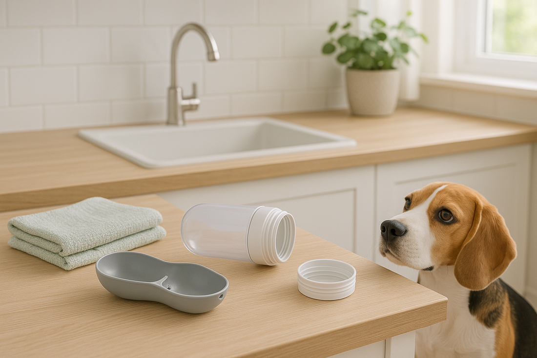 how to clean a dog water bottle and keep it smell free cover image