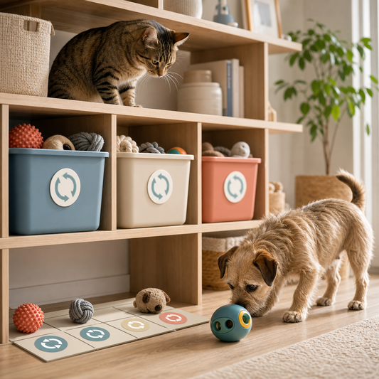 rotating interactive toys for dogs and cats at home