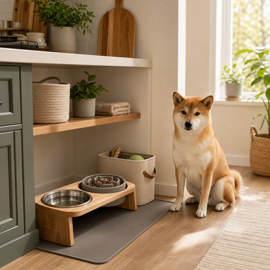 dog feeding station ideas for cleaner calmer meals