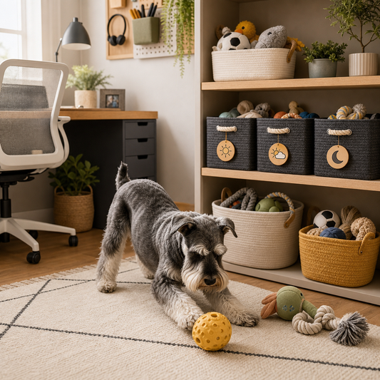 toy rotation plan for dogs that get bored quickly