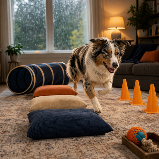 rainy day activities for dogs that burn energy indoors