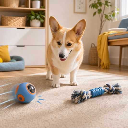 automatic ball toy vs tug toys for dogs comparison