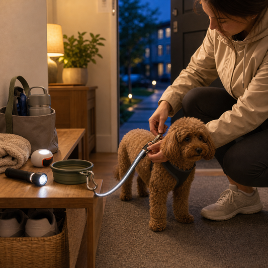 evening walk safety checklist for busy pet parents