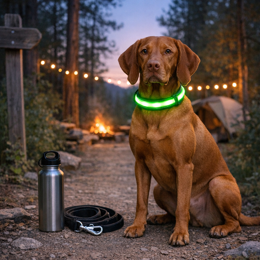 why led collars are perfect for camping and hiking with pets cover image
