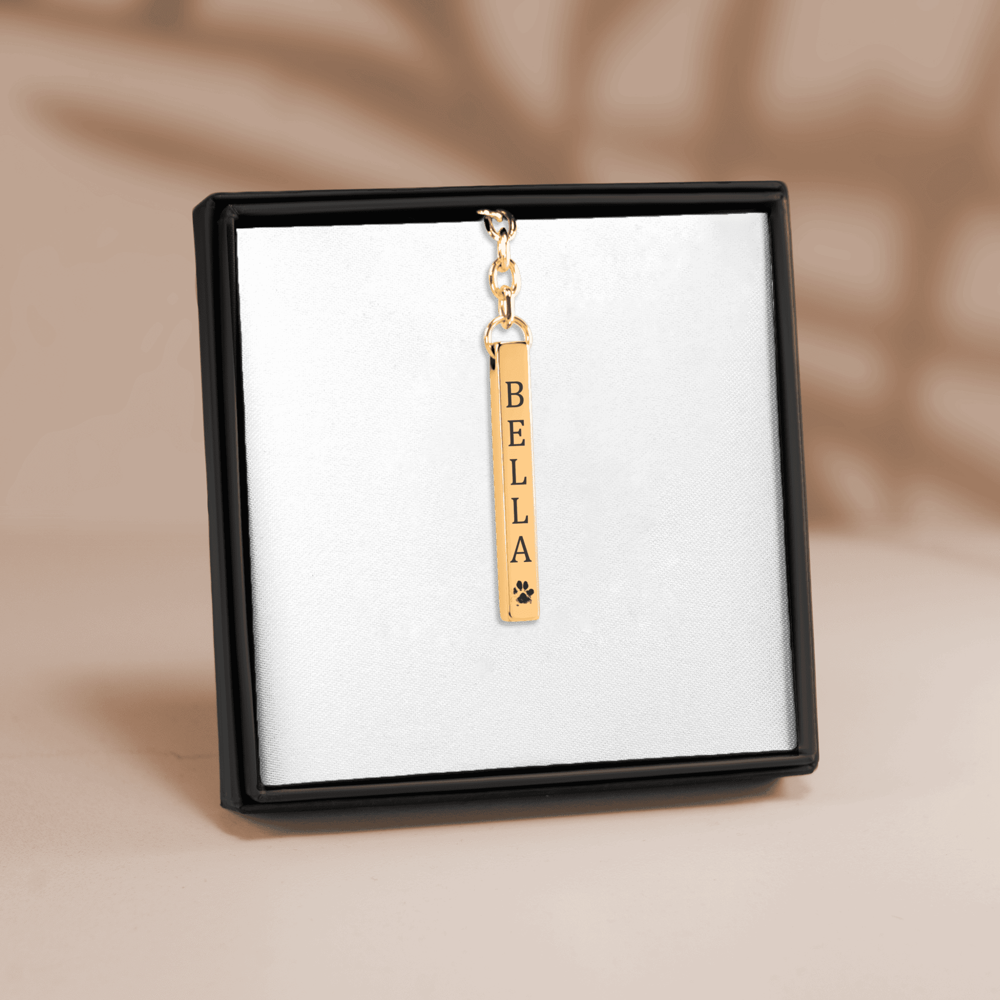 Pet Name Keychain — personalized engraved pet jewelry by Paws4Joy