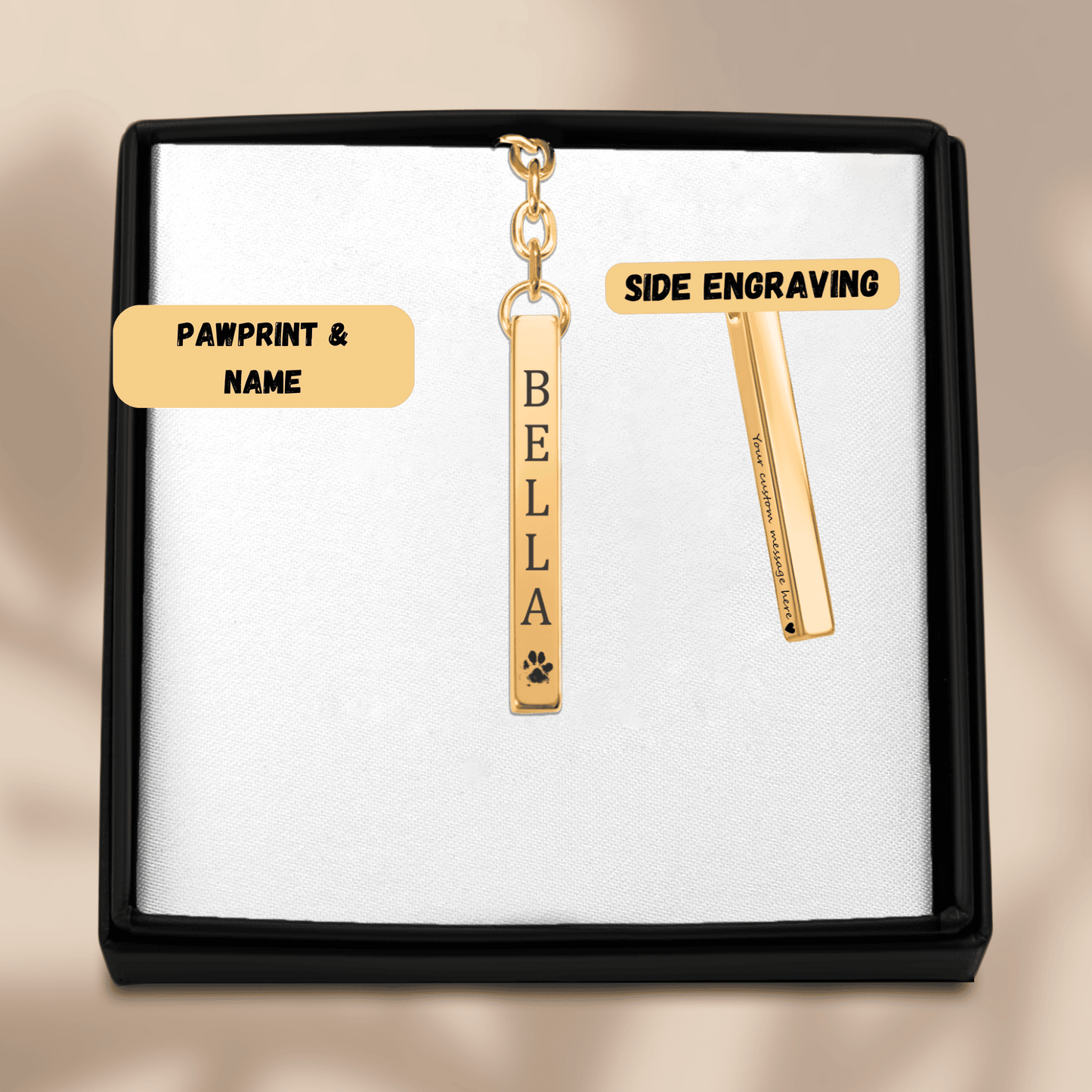 Personalized Pet Name Keychain