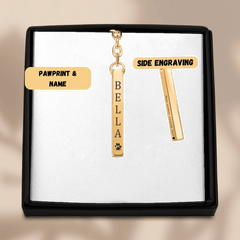 Pet Name Keychain — personalized pet keepsake, detail view 2
