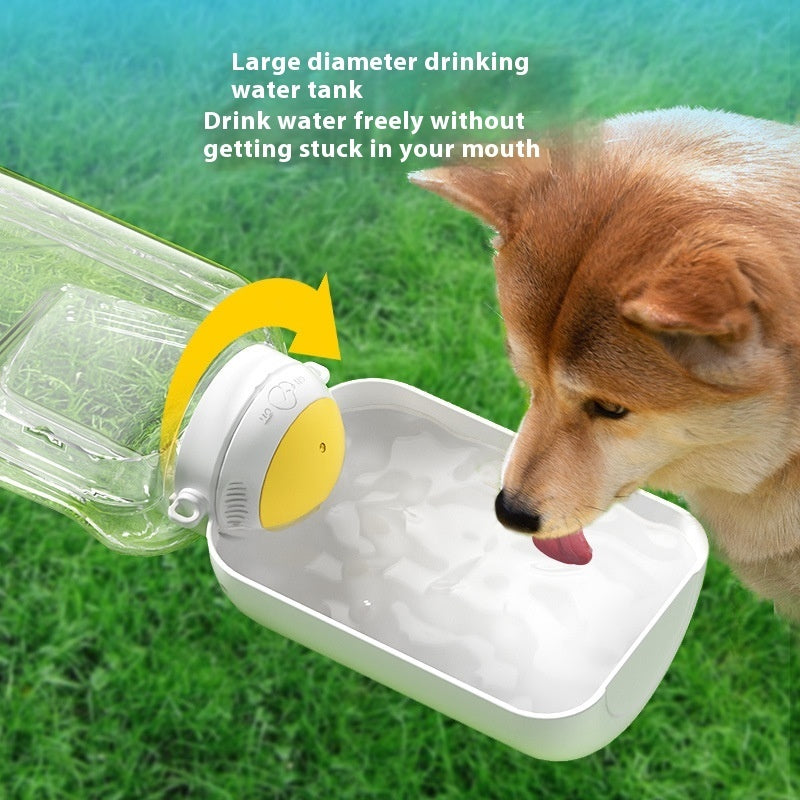2-in-1 Portable Pet Water Bottle & Food Bowl for Dogs & Cats