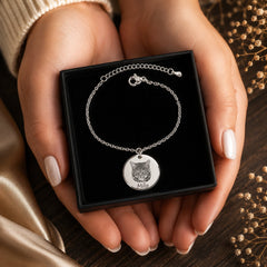 Cat Portrait Bracelet personalized pet keepsake detail view 11