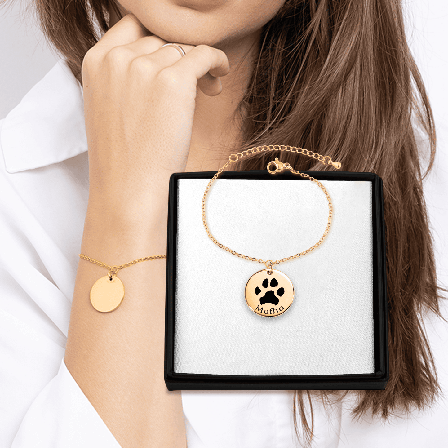 Custom Paw Print Bracelet