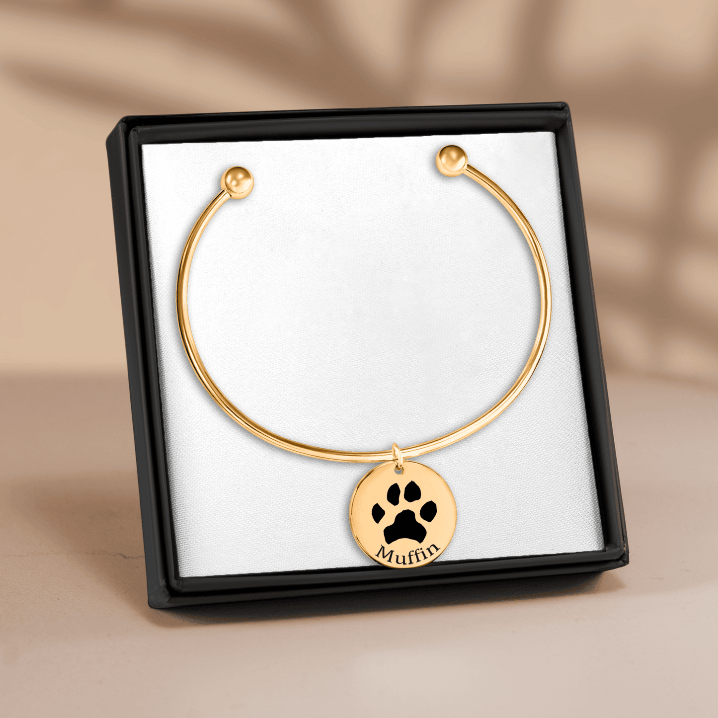 Custom Paw Print Bangle