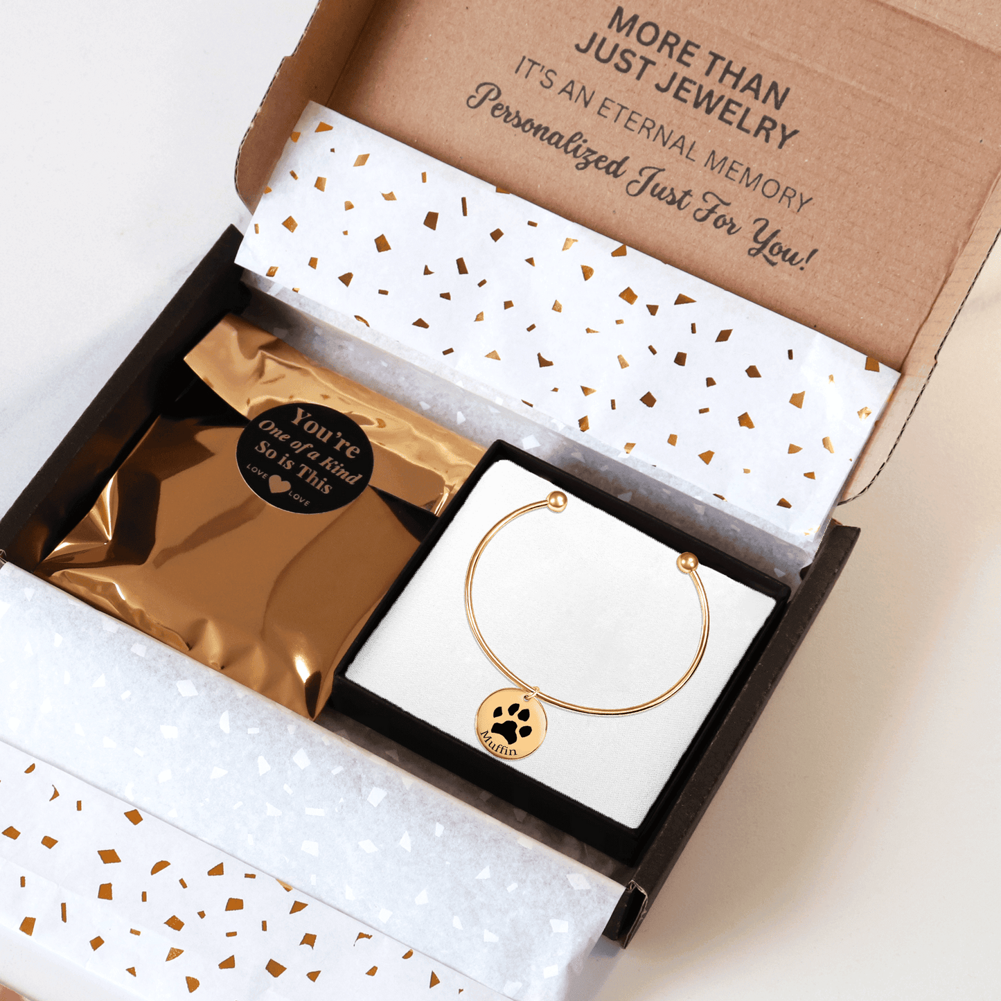 Custom Paw Print Bangle