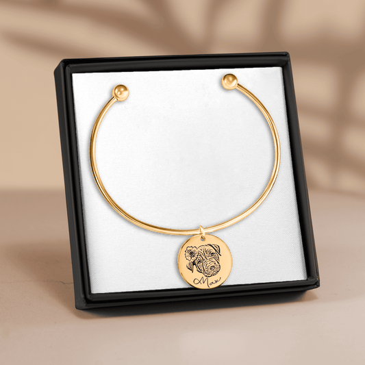 Personalized Pet Portrait Bangle