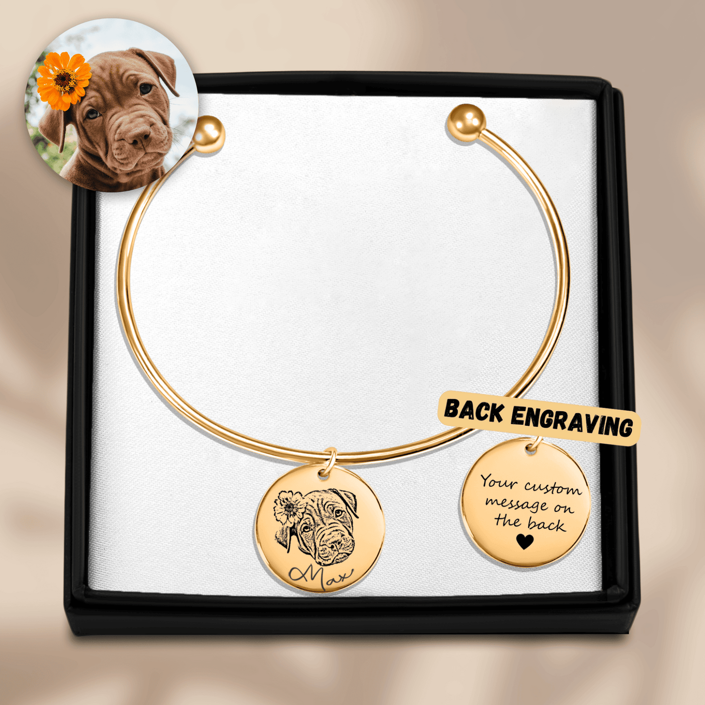 Personalized Pet Portrait Bangle