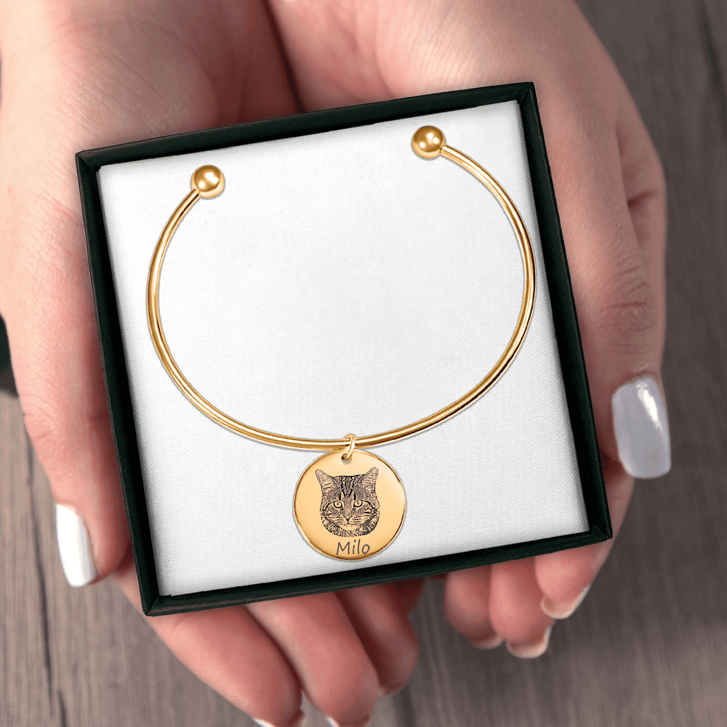 Custom Cat Portrait Bangle