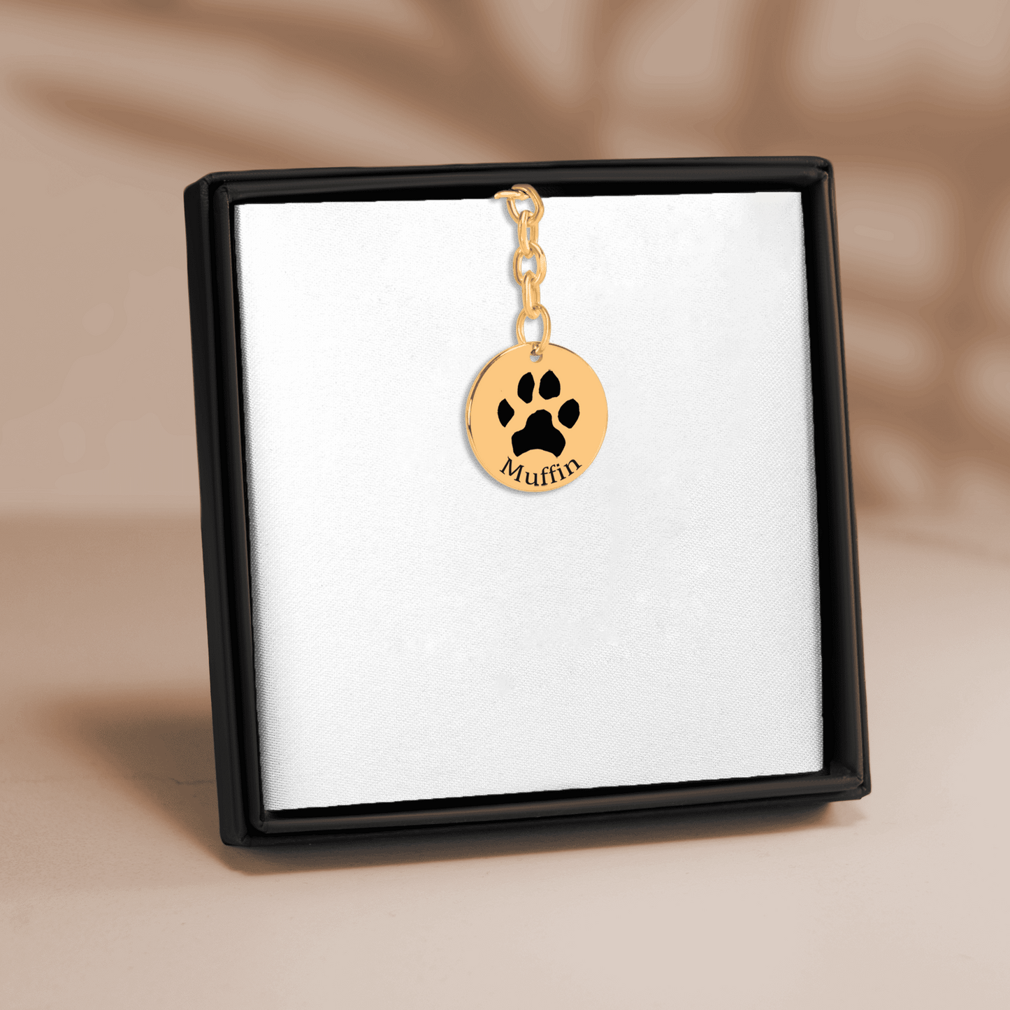 Custom Paw Print Keychain
