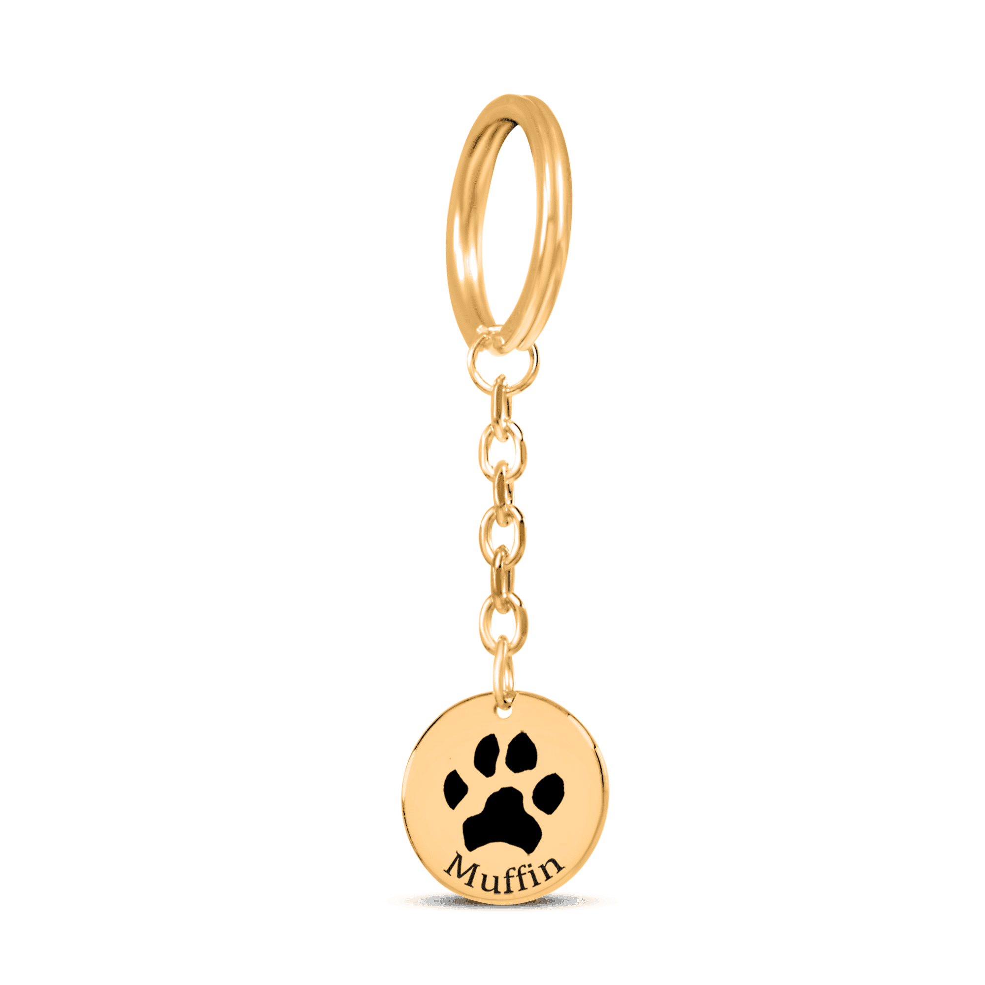 Pawprint Keychain — personalized pet keepsake, detail view 4