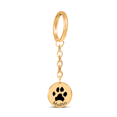 Pawprint Keychain — personalized pet keepsake, detail view 4