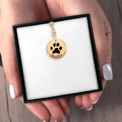 Pawprint Keychain — personalized pet keepsake, detail view 6