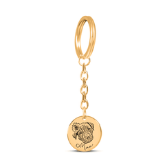 Pet Portrait Keychain — personalized pet keepsake, detail view 4
