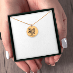 Dog Portrait Necklace — personalized pet keepsake, detail view 8