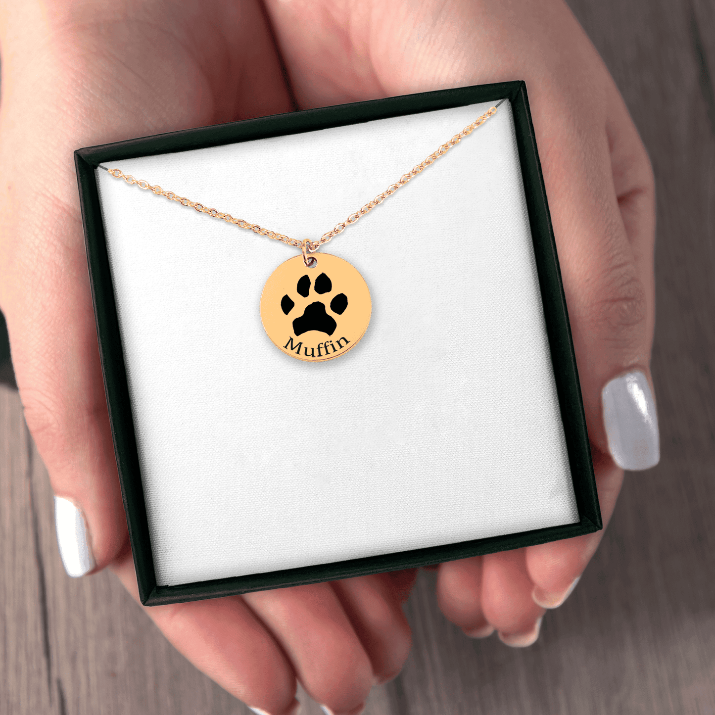 Custom Paw Print Necklace