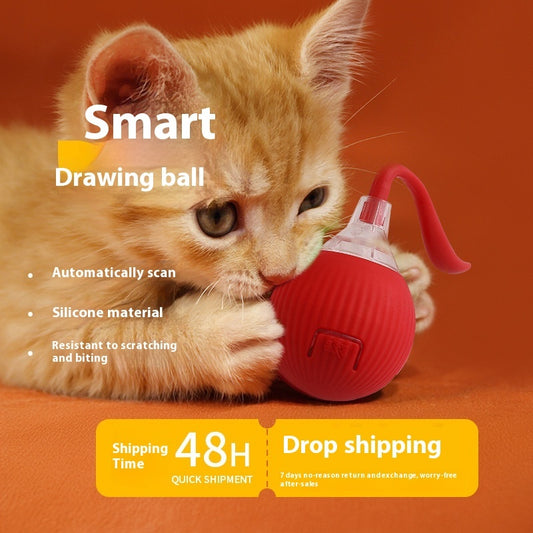 Automatic Interactive Rolling Ball Toy for Cats & Small Dogs