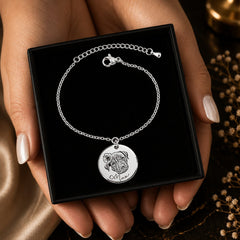 Dog Portrait Bracelet personalized pet keepsake detail view 9