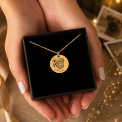 Dog Portrait Necklace personalized pet keepsake detail view 15