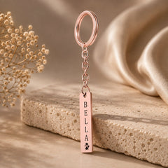 Pet Name Keychain custom pet accessory detail view 3