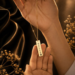 Pet Name & Paw Necklace personalized pet keepsake detail view 3