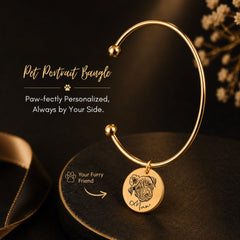 Pet Portrait Bangle personalized pet keepsake detail view 15