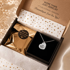 Pet Portrait Heart Necklace personalized pet keepsake detail view 2