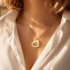 Pet Portrait Heart Necklace personalized pet keepsake detail view 9