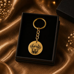 Pet Portrait Keychain custom pet accessory detail view 12
