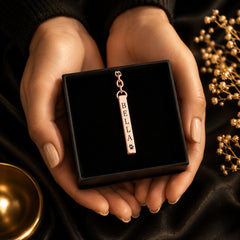 Pet's Name & Paw Print Vertical Bar Keychain custom pet accessory detail view 8