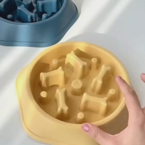 Dog Slow Feeder Bowl for Fast Eaters & Calm Mealtimes | Paws-4-Joy